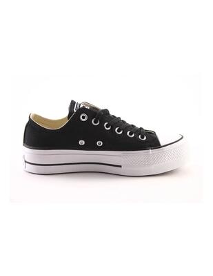 Sneakers converse all star chuck taylor platform canvas zwart