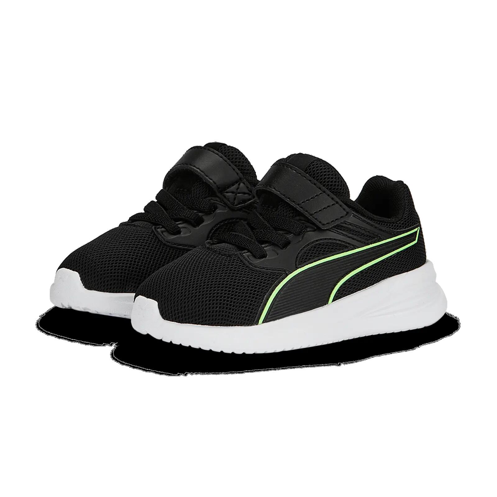 Buty dziecięce PUMA TRANSPORT AC+ INF PUMA BLACK-FIZZY LIME 19 1/5