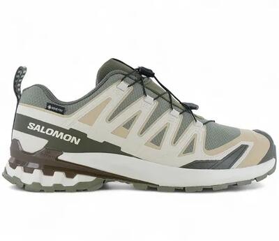 Schoenen - trail - heren - xa pro 3d v9 - waterdicht, gedempt - groen