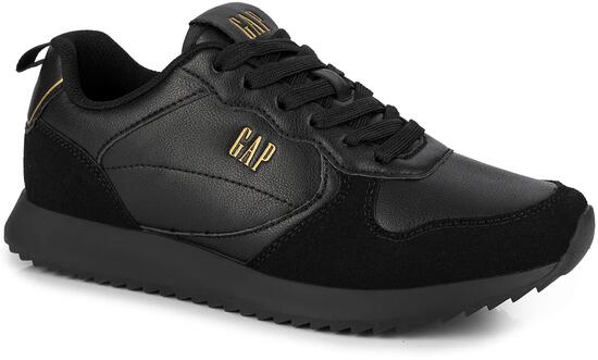 Damskie buty sneakersy sportowe ekoskóra czarne GAP NASHVILLE BASIC