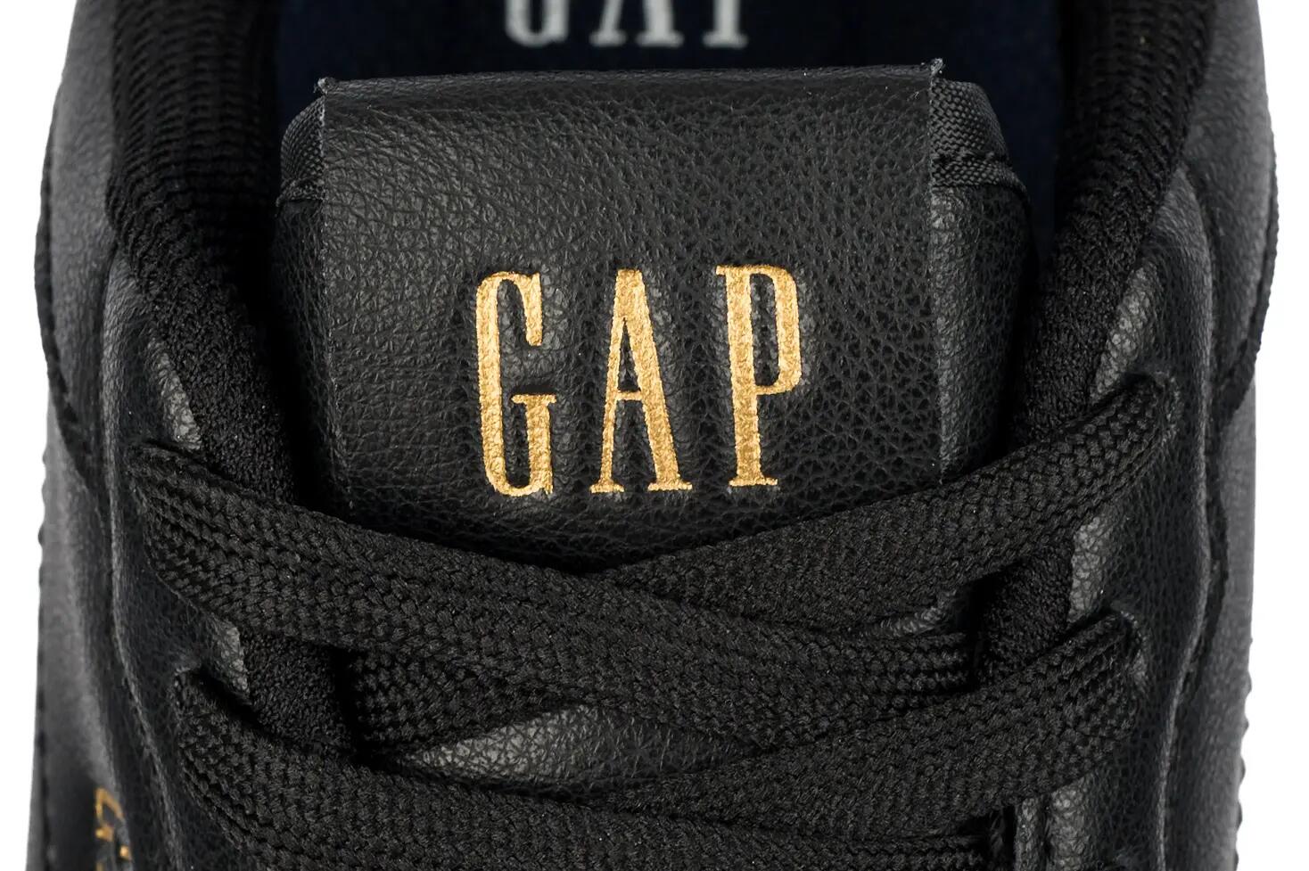 Damskie buty sneakersy sportowe ekoskóra czarne GAP NASHVILLE BASIC 7/9