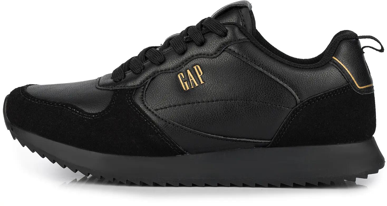 Damskie buty sneakersy sportowe ekoskóra czarne GAP NASHVILLE BASIC 3/9