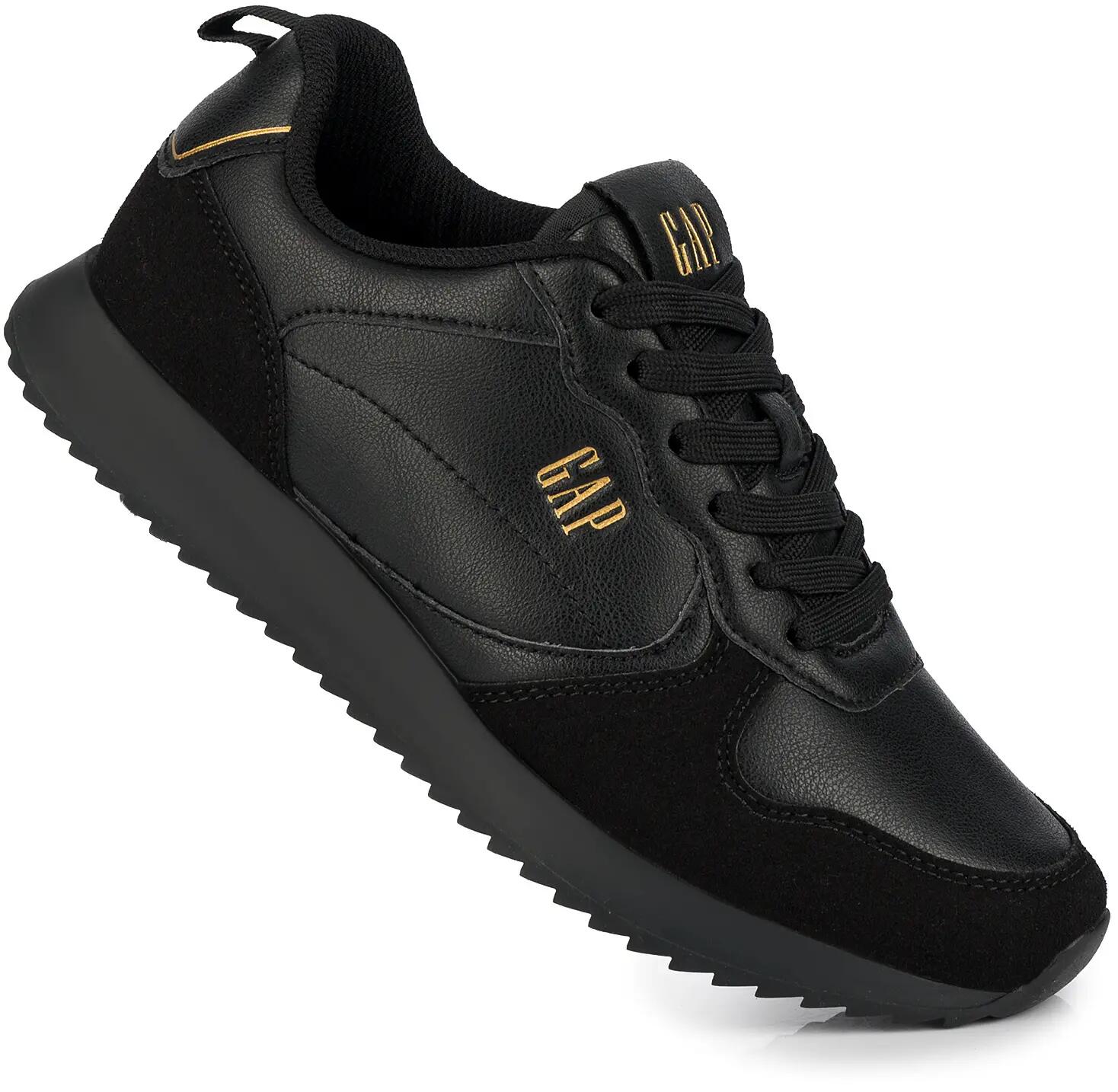 Damskie buty sneakersy sportowe ekoskóra czarne GAP NASHVILLE BASIC 2/9