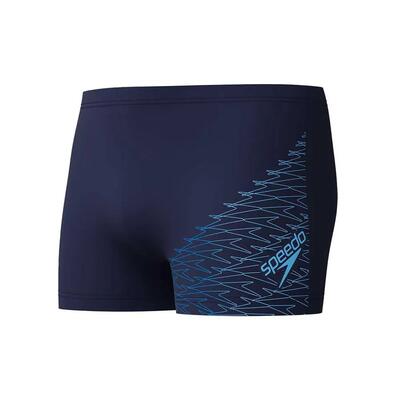 Badkleding - zwemmen - heren - aquashort medley logo, blauw