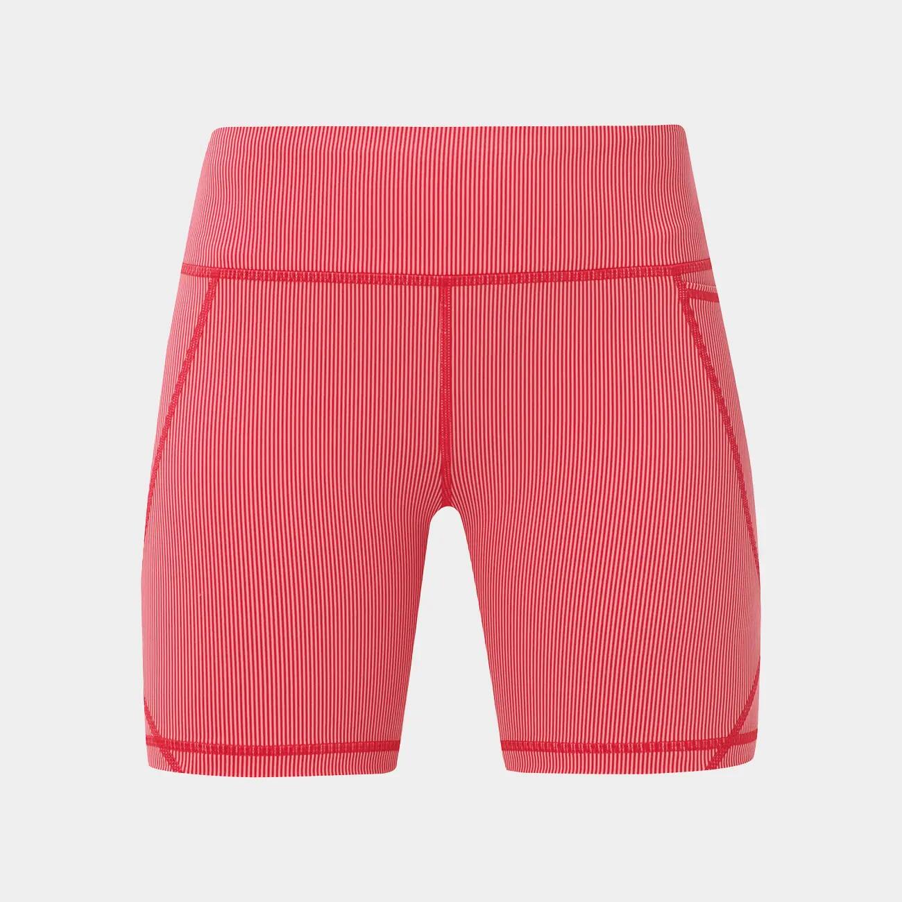 SWEATY BETTY Sweaty Betty Power 6 Biker Shorts  RED MICRO STRIPE PRINT M 3/7