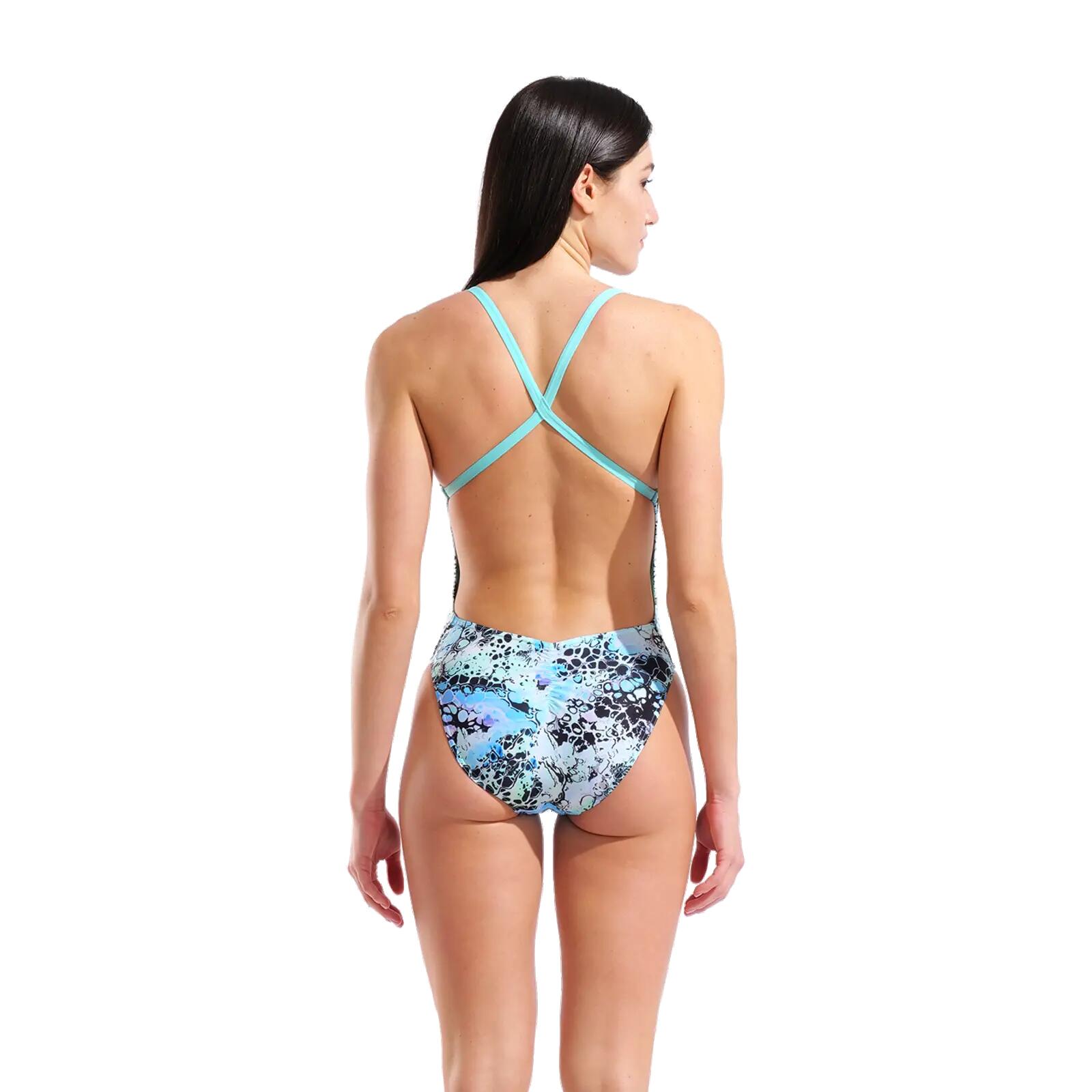 W Arena Earth View Swimsuit Xcriss Cross - water multi/water 6/7