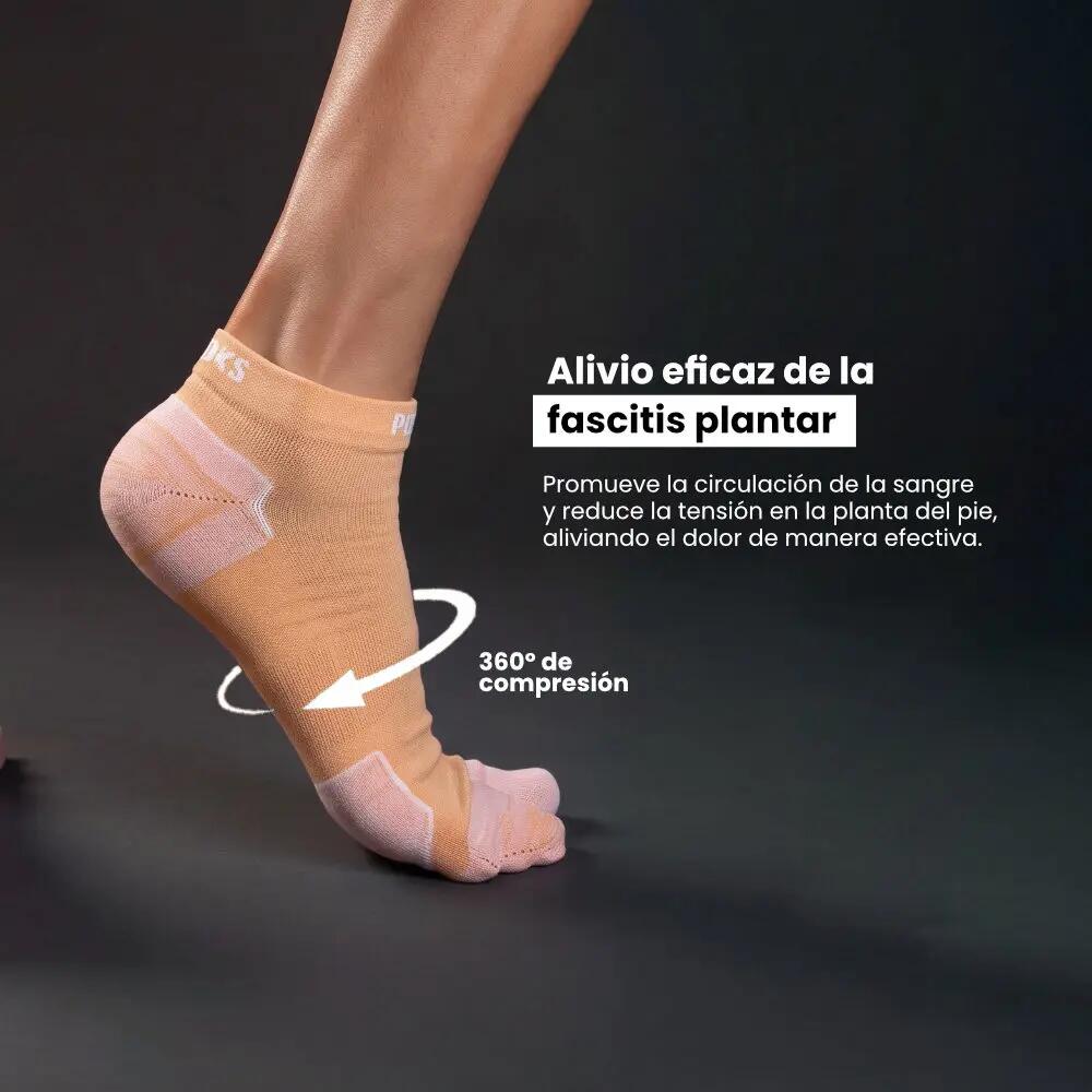 Calcetines Biomecánicos Running Tobillero Coral 4/9
