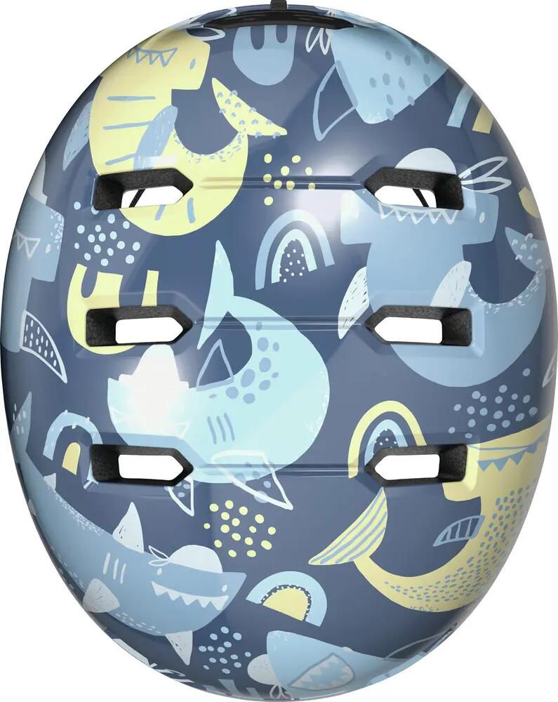 Velohelm Skurb Kid blue sharks M 6/6