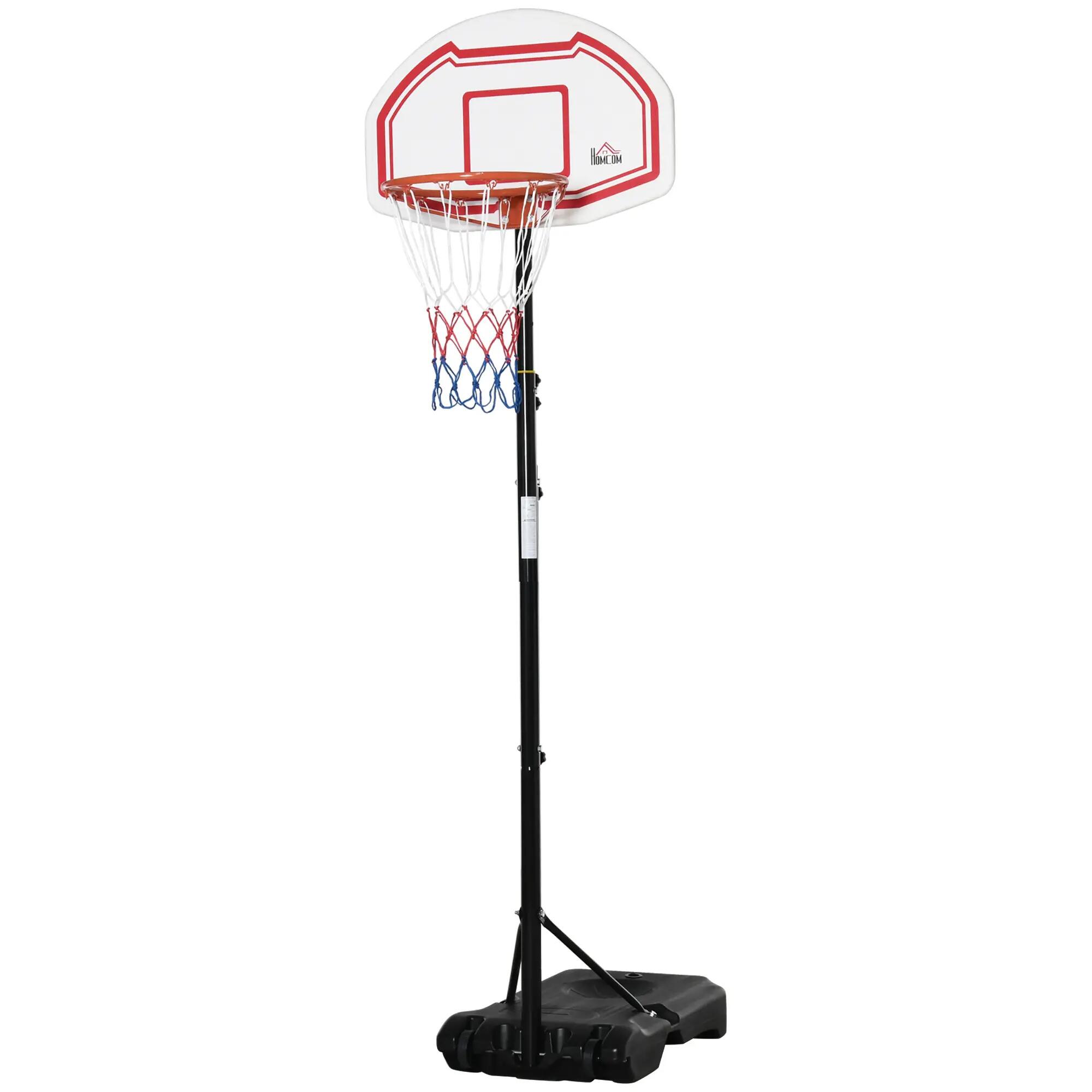Panier de basket extérieur avec poteau panneau, base de lestage sur roulettes 2/9