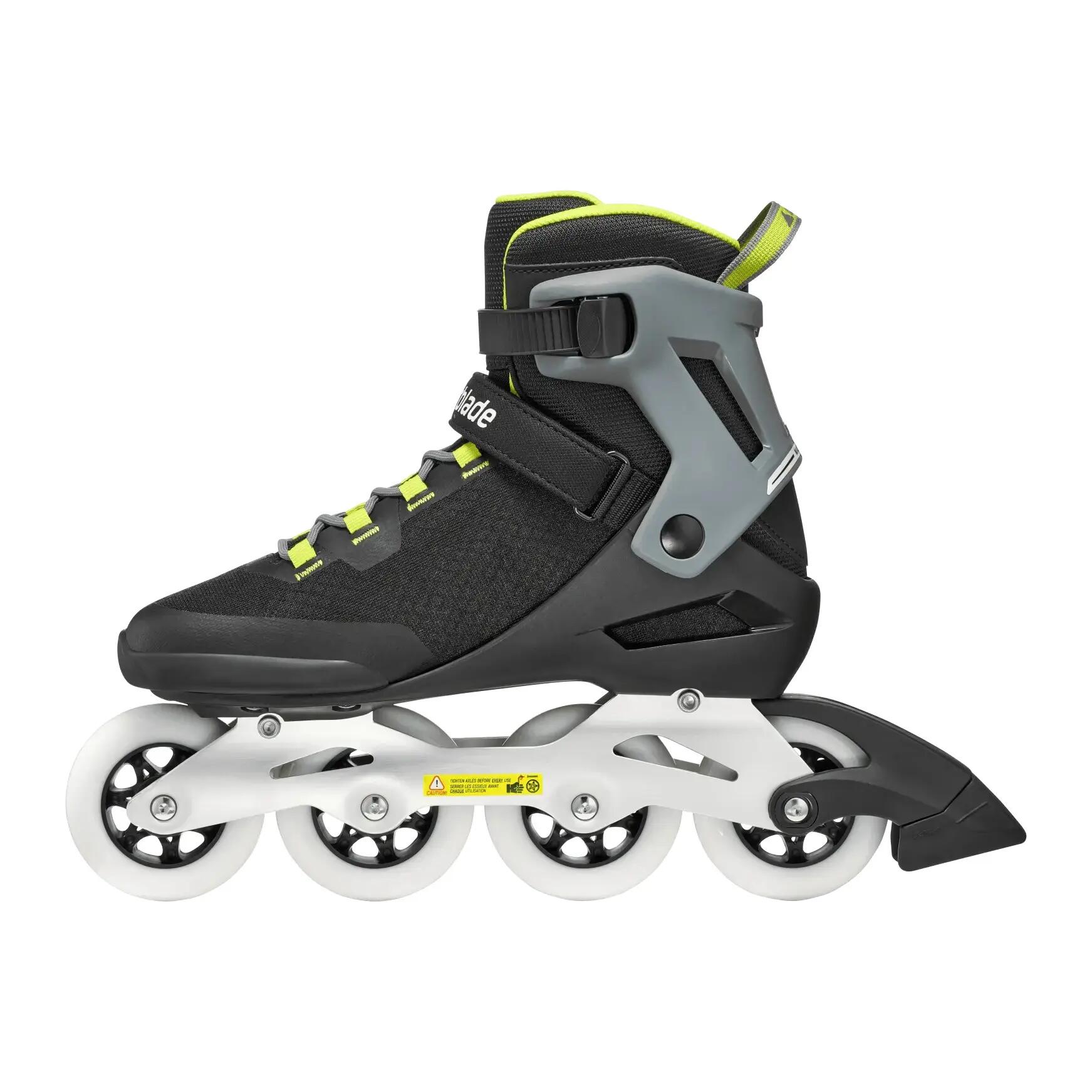 Rollerblade Macroblade 84 fitness skate Zwart Groen Neon 5/6