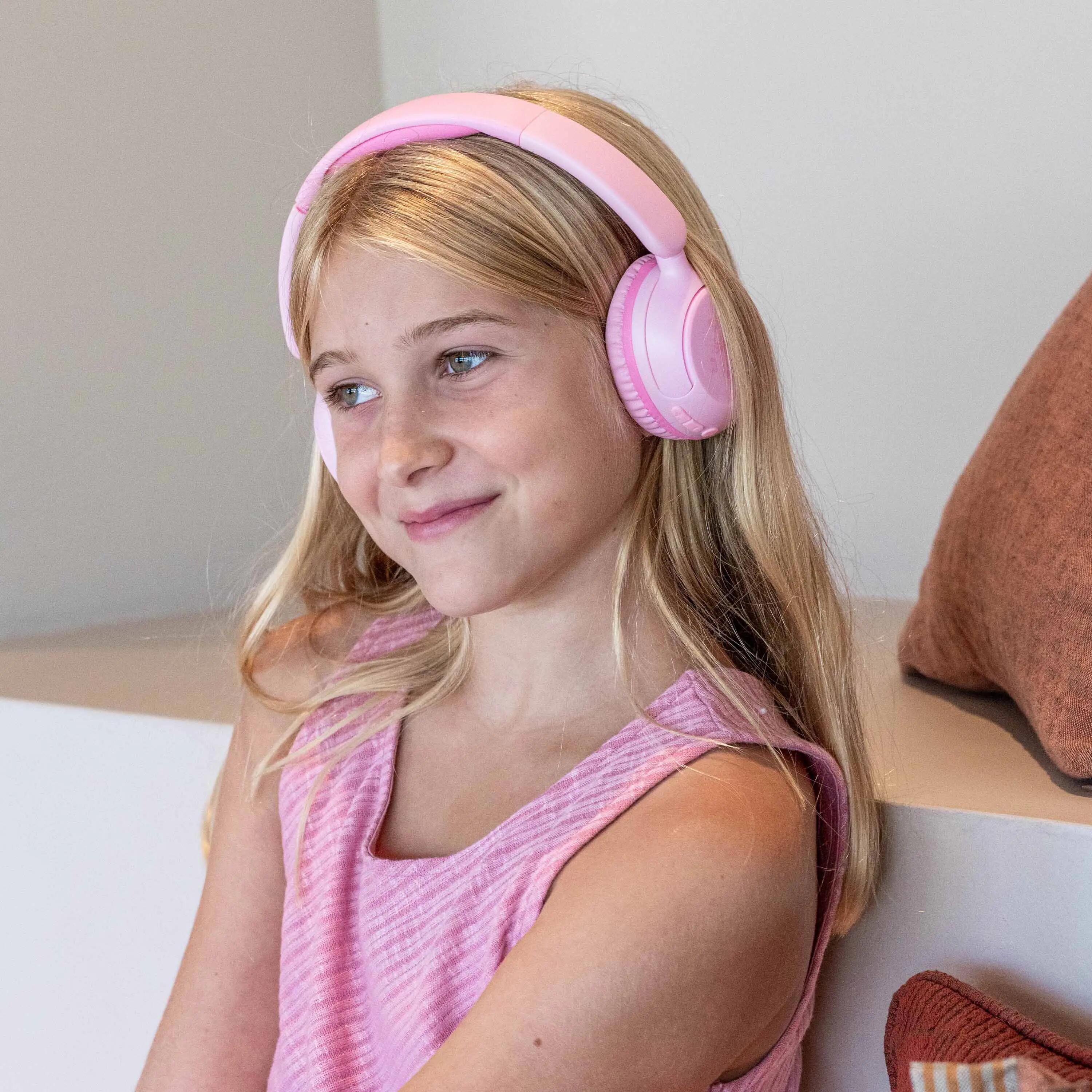Auriculares Infantiles 3 en 1 Bluetooth con Cable Jack 3.5mm y Cable C rosas 6/6