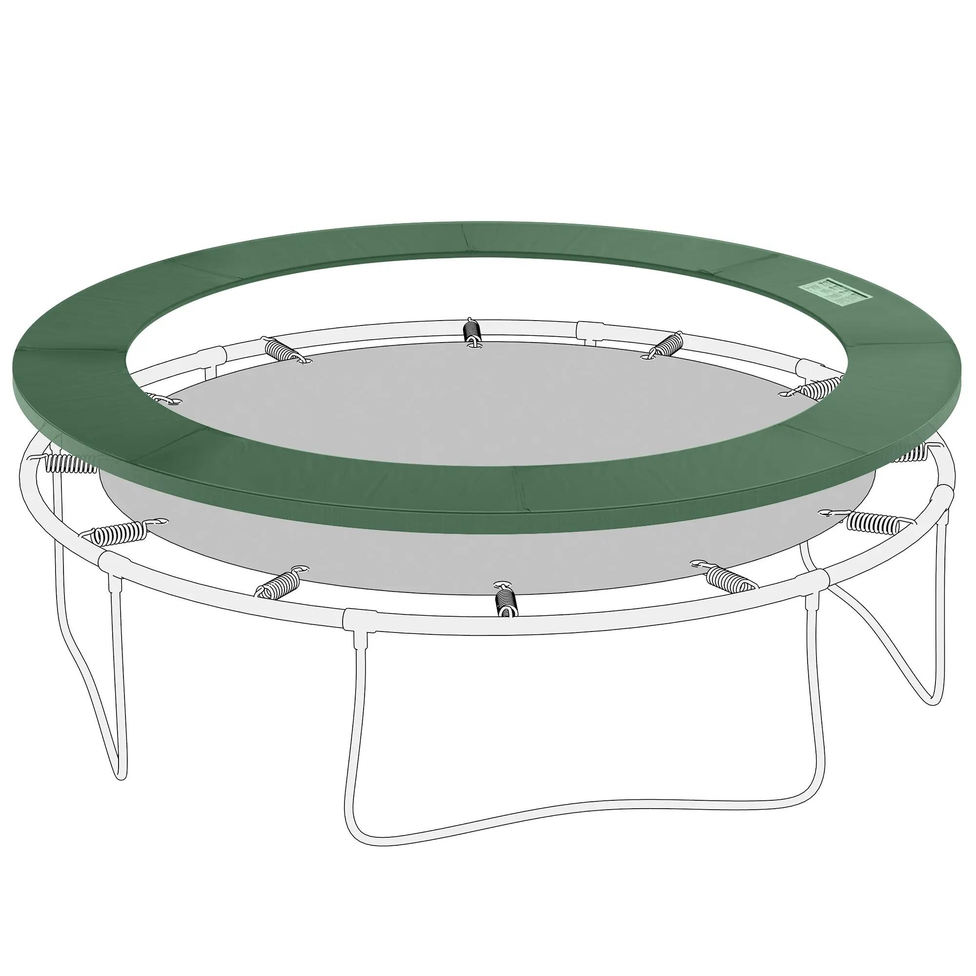 Housse de trampoline Ø305 x 1,5 cm, pliable et portable, en plastique PE et mous 2/9