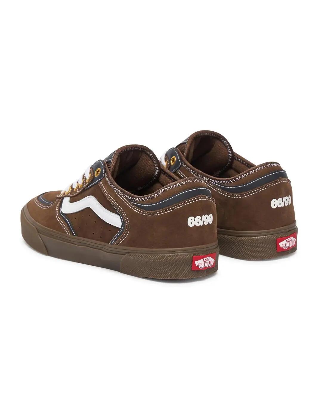 Sneakers für Männer Vans Rowley Classic Braun. 3/4