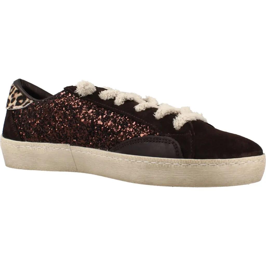 Deportivas Casual Mujer Suela Plana - Modelo C-1342 Marron 5/6