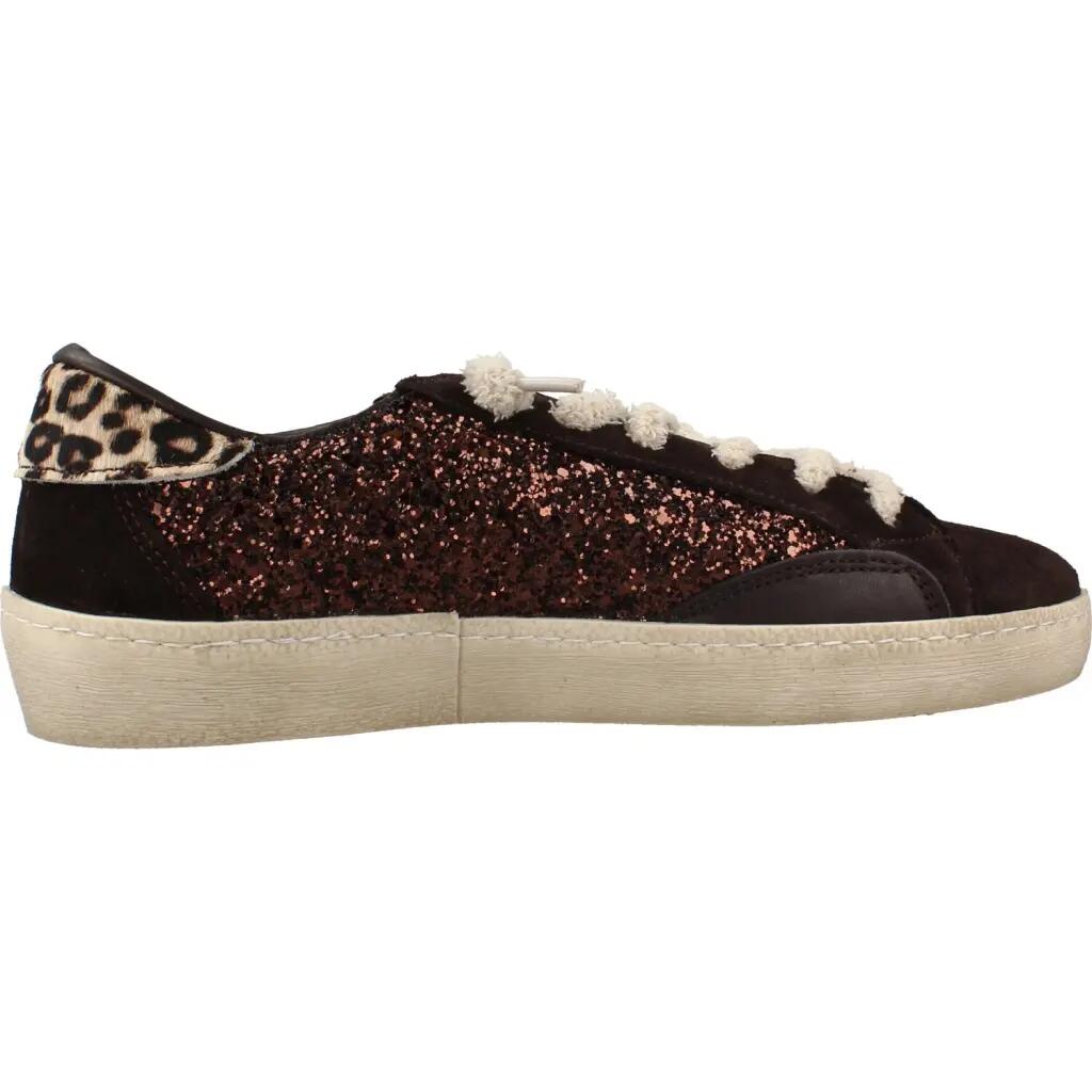 Deportivas Casual Mujer Suela Plana - Modelo C-1342 Marron 4/6