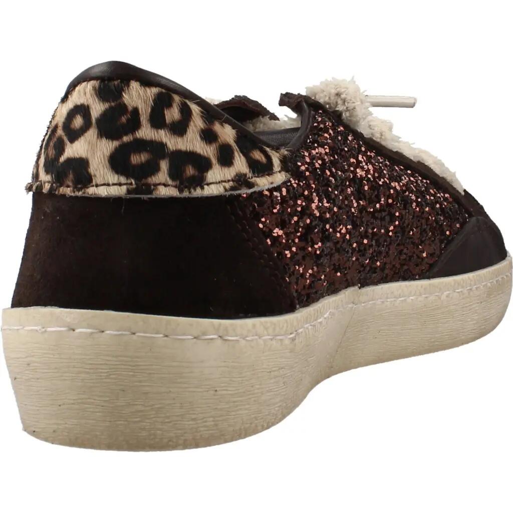 Deportivas Casual Mujer Suela Plana - Modelo C-1342 Marron 3/6