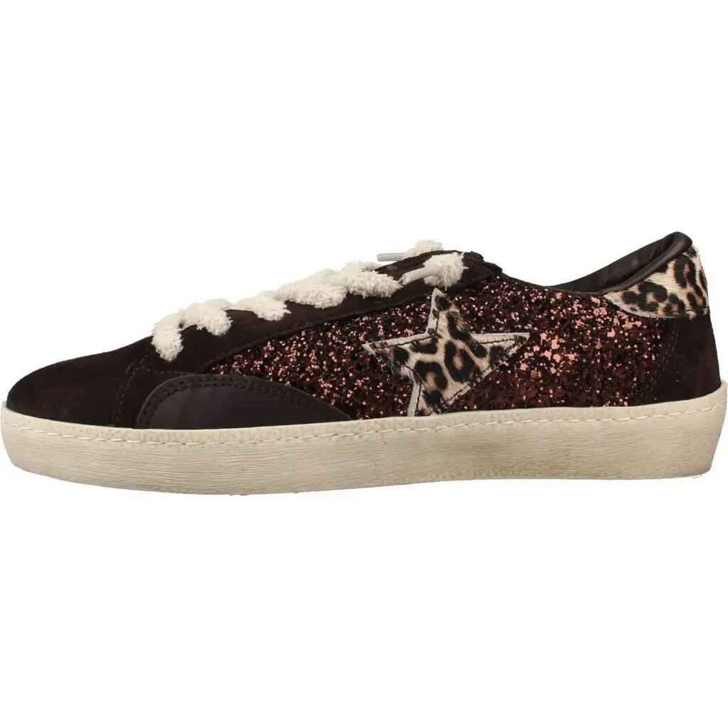 Deportivas Casual Mujer Suela Plana - Modelo C-1342 Marron 2/6