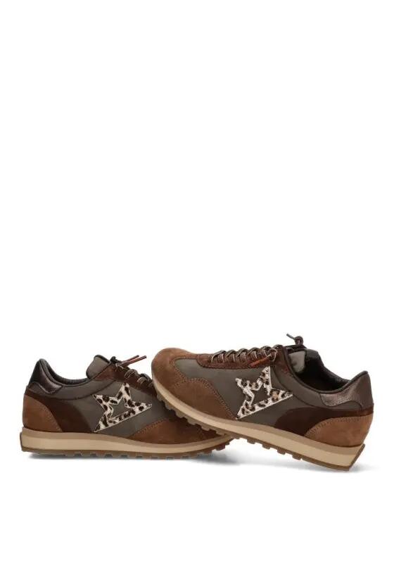 Deportivas Casual Mujer Suela Plana - Modelo C-1259 Taupe 5/6
