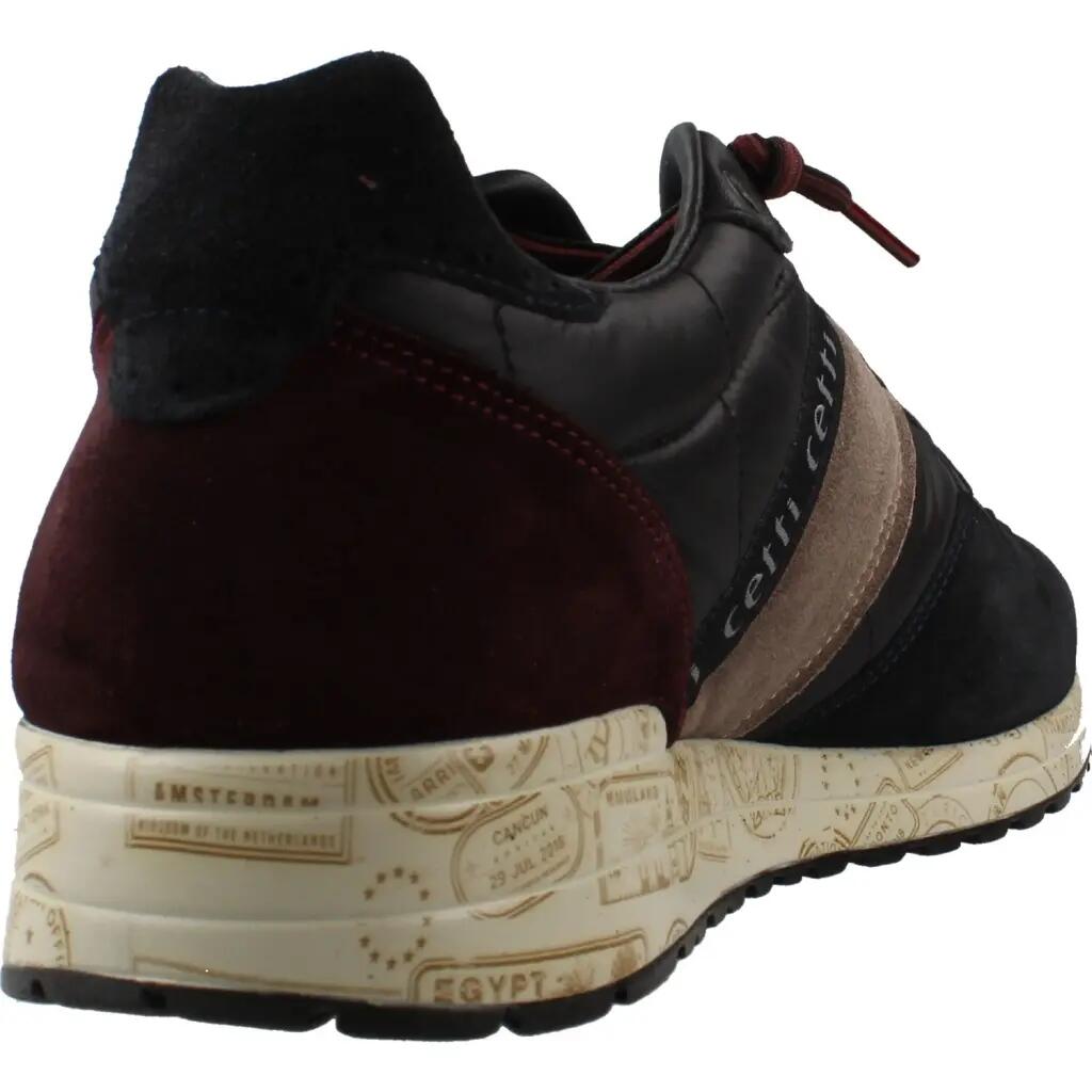 Deportivas Casual Hombre Suela Plana - Modelo C-1370 Negro 3/6