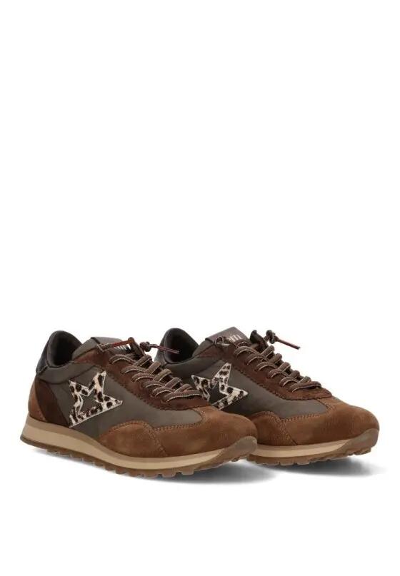 Deportivas Casual Mujer Suela Plana - Modelo C-1259 Taupe 2/6