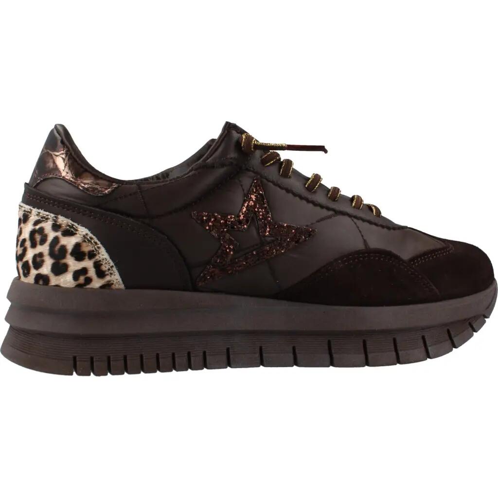 Deportivas Casual Mujer Suela Doble - Modelo C-1259xl Marron 4/6