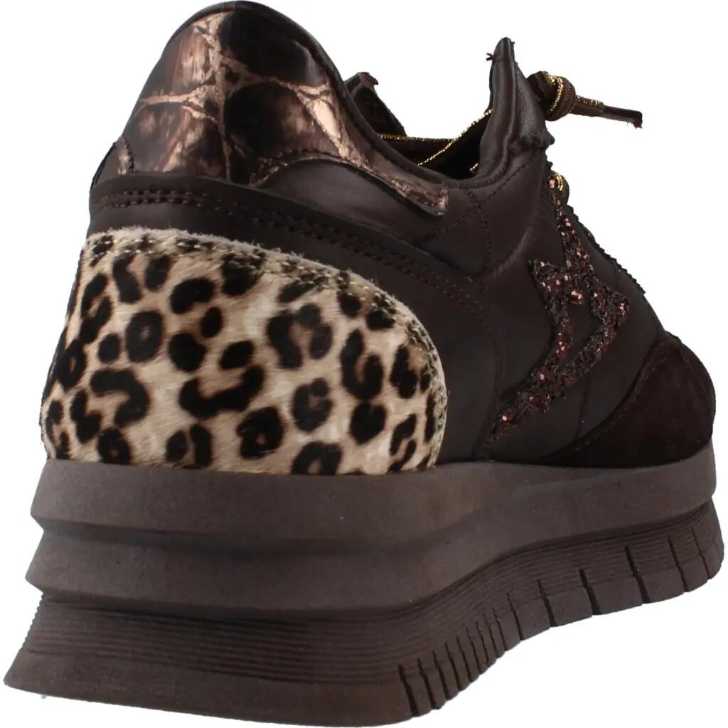 Deportivas Casual Mujer Suela Doble - Modelo C-1259xl Marron 3/6