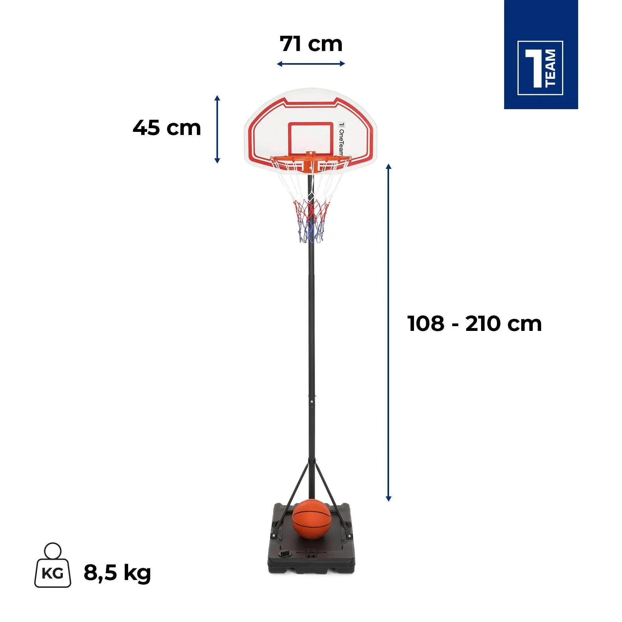 Canestro da basket per bambini OneTeam K01 con palla 2/7