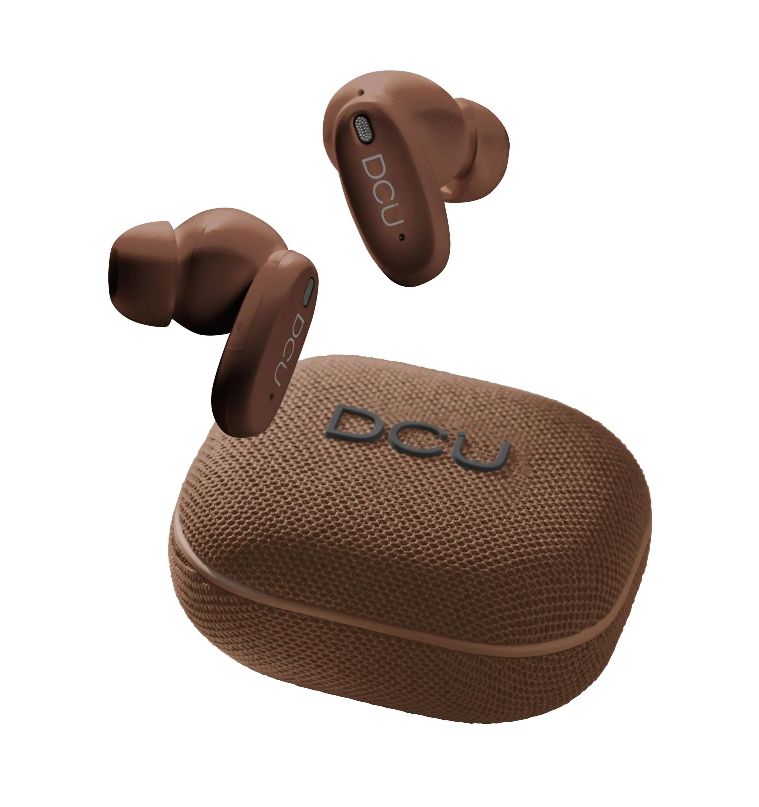 Auriculares DCU Tecnologic CityEcho Belgian Chocolate ANC+ENC 1/6