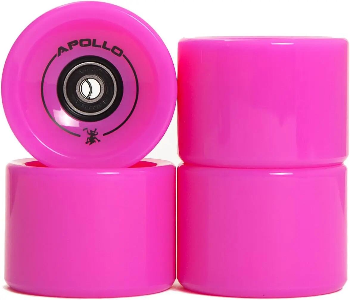 Dancer- & Longboard Rollen 70mm 78A ABEC 7 Kugellager Pink 2/3