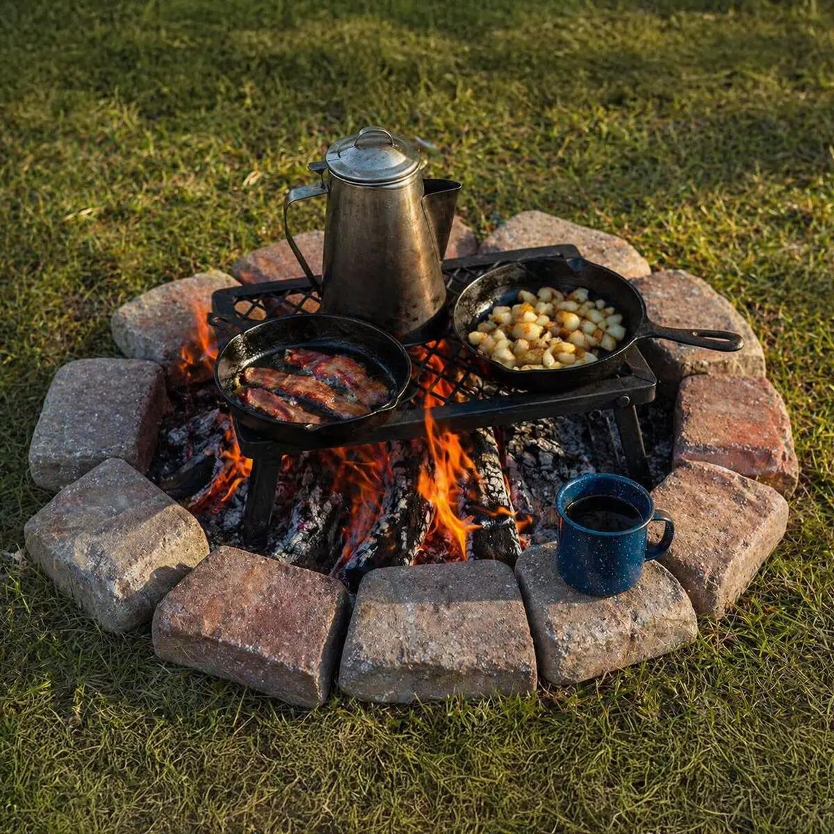 Opvouwbare Camping Grill BBQ 2/6