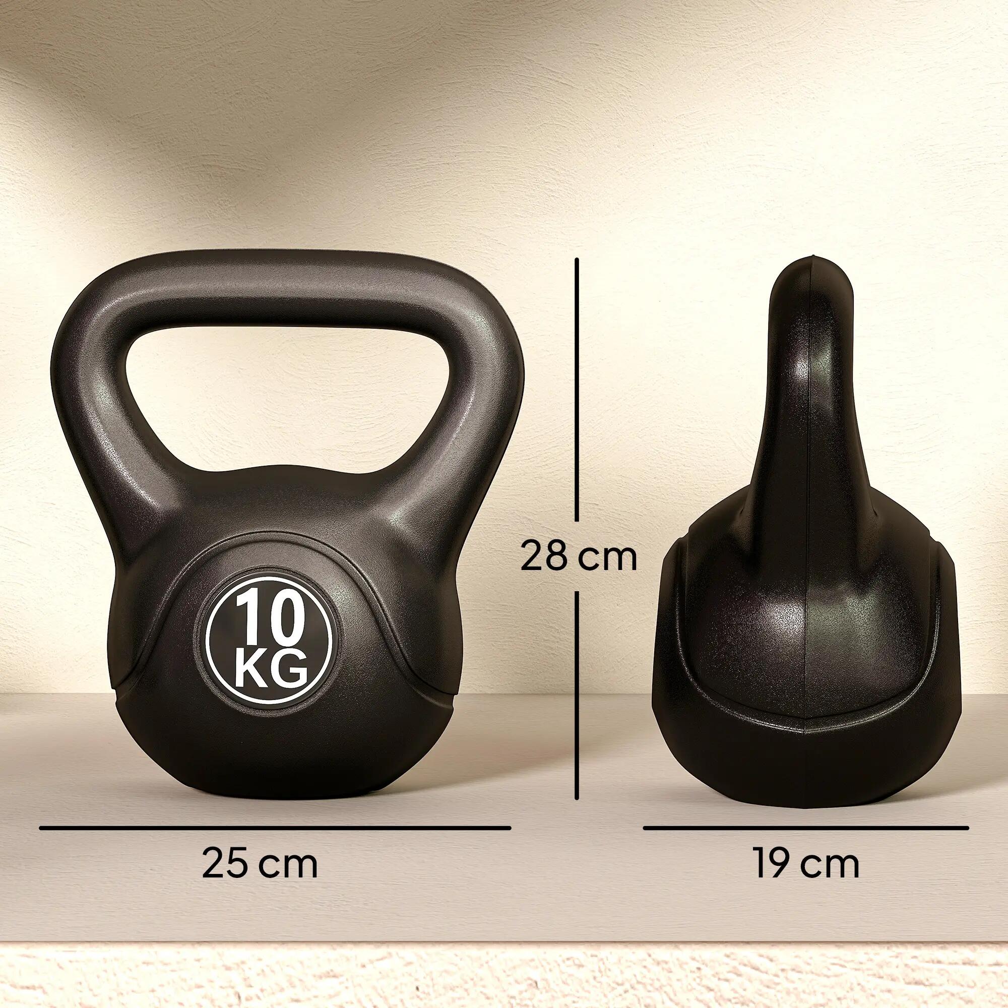 Kettlebell de 10 kg pour le sport et le fitness, avec base plate et poignée, idé 5/9