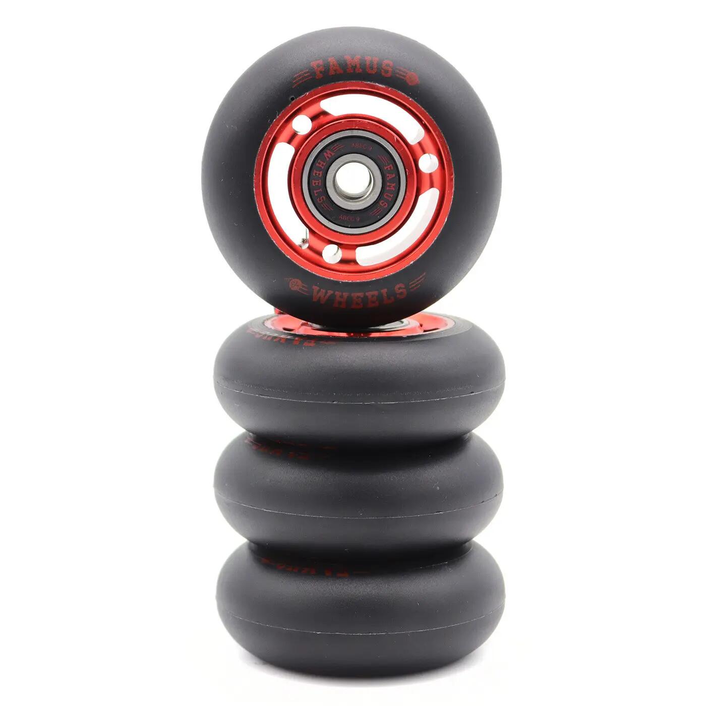 FAMUS Rad 3 Spokes 64mm Rot Schwarz [x4] 2/3