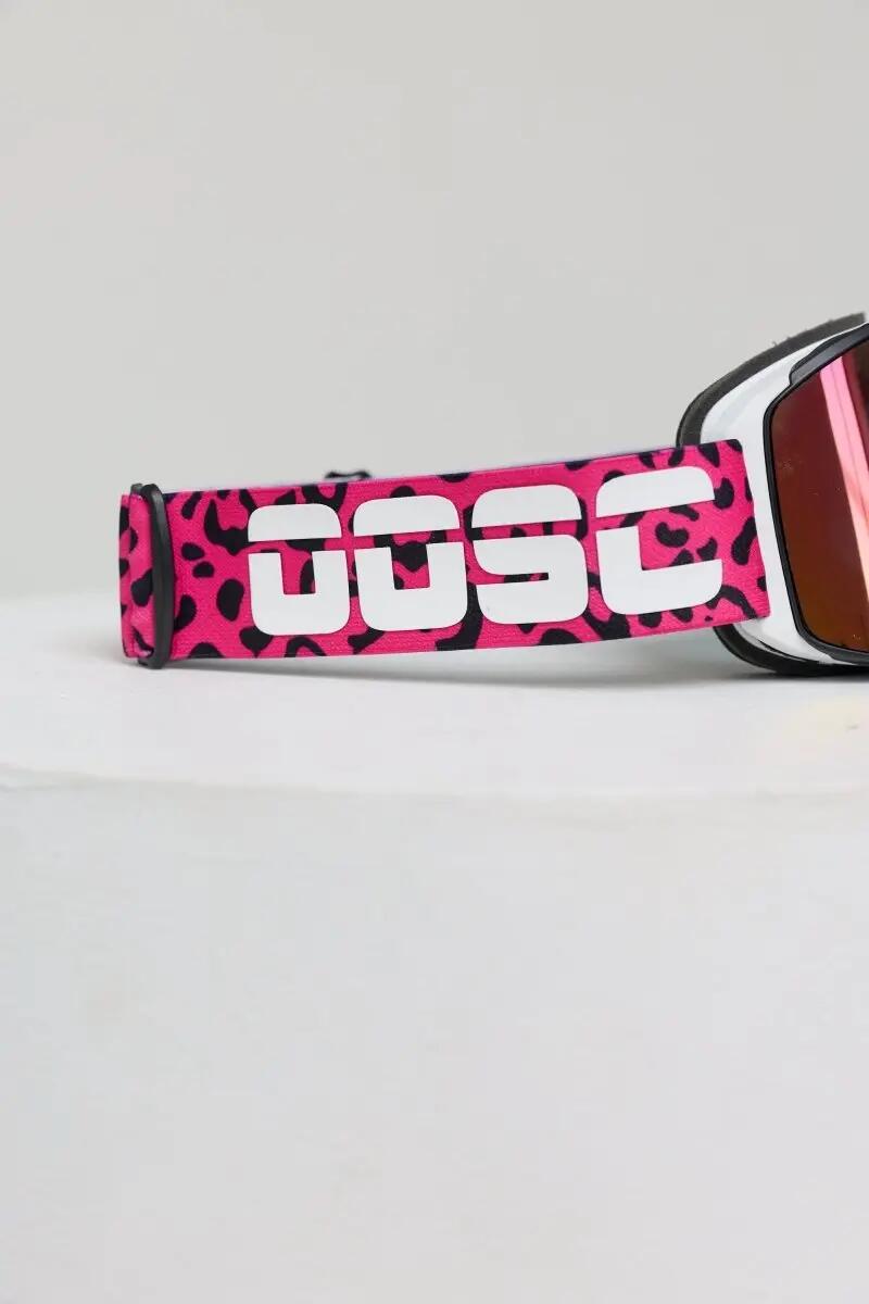 Masque de ski et de snowboard OOSC Boldsight® - Imprimé léopard rose 9/10