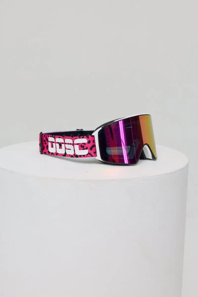 Masque de ski et de snowboard OOSC Boldsight® - Imprimé léopard rose 7/10