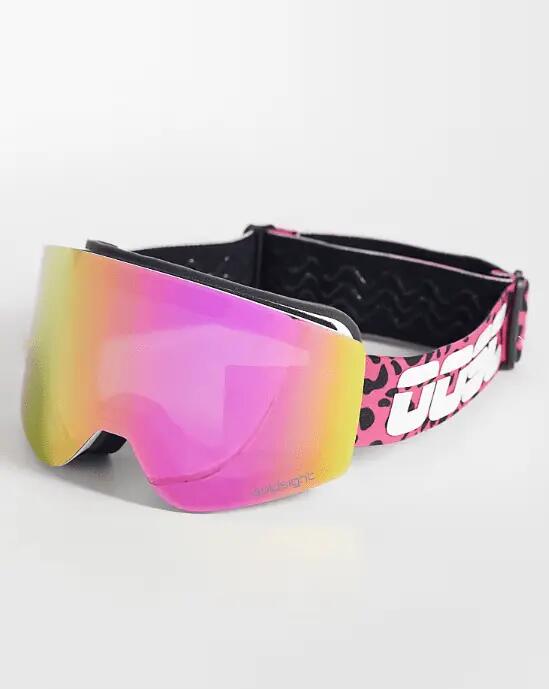 Masque de ski et de snowboard OOSC Boldsight® - Imprimé léopard rose 2/10