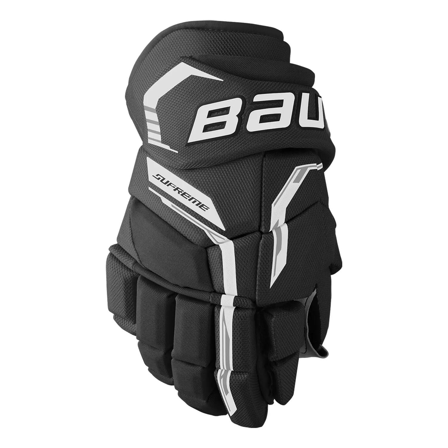BAUER Supreme Fuse Senior negru/alb adulți mănuși de hochei