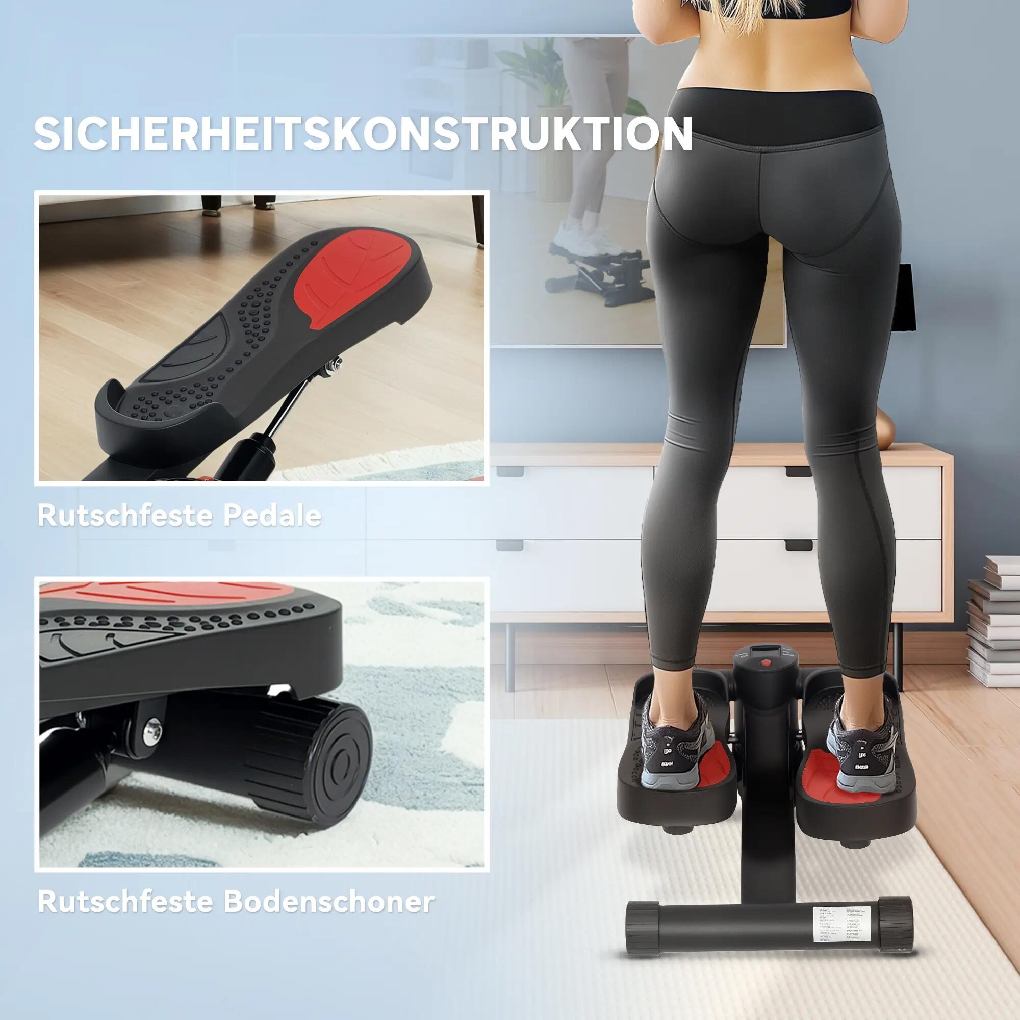 Mini stepper, appareil de fitness compact avec écran LCD et pédales antidérapant 8/9