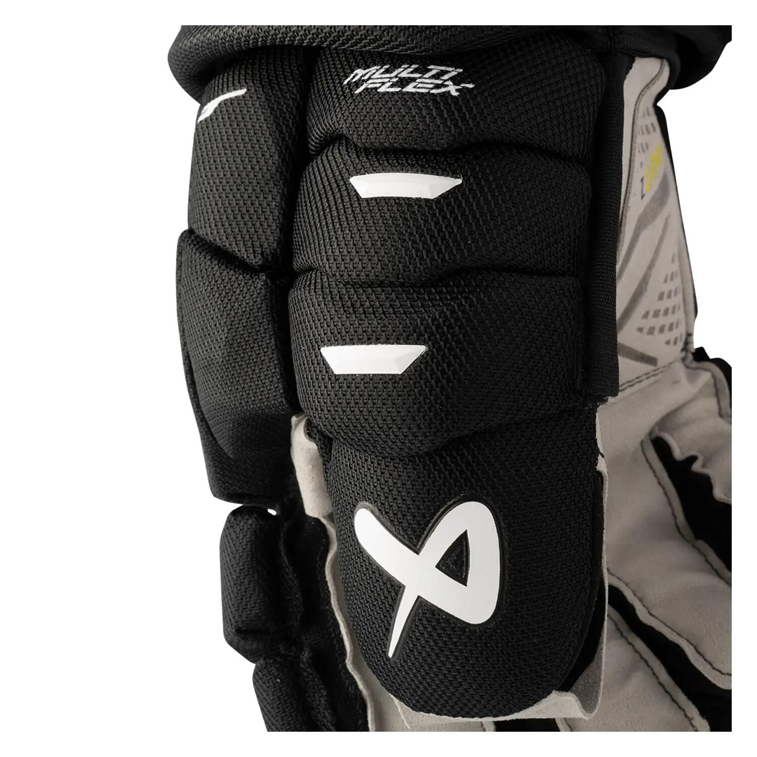 BAUER Supreme Fuse Senior gants de hockey noirs et blancs pour adultes 4/5