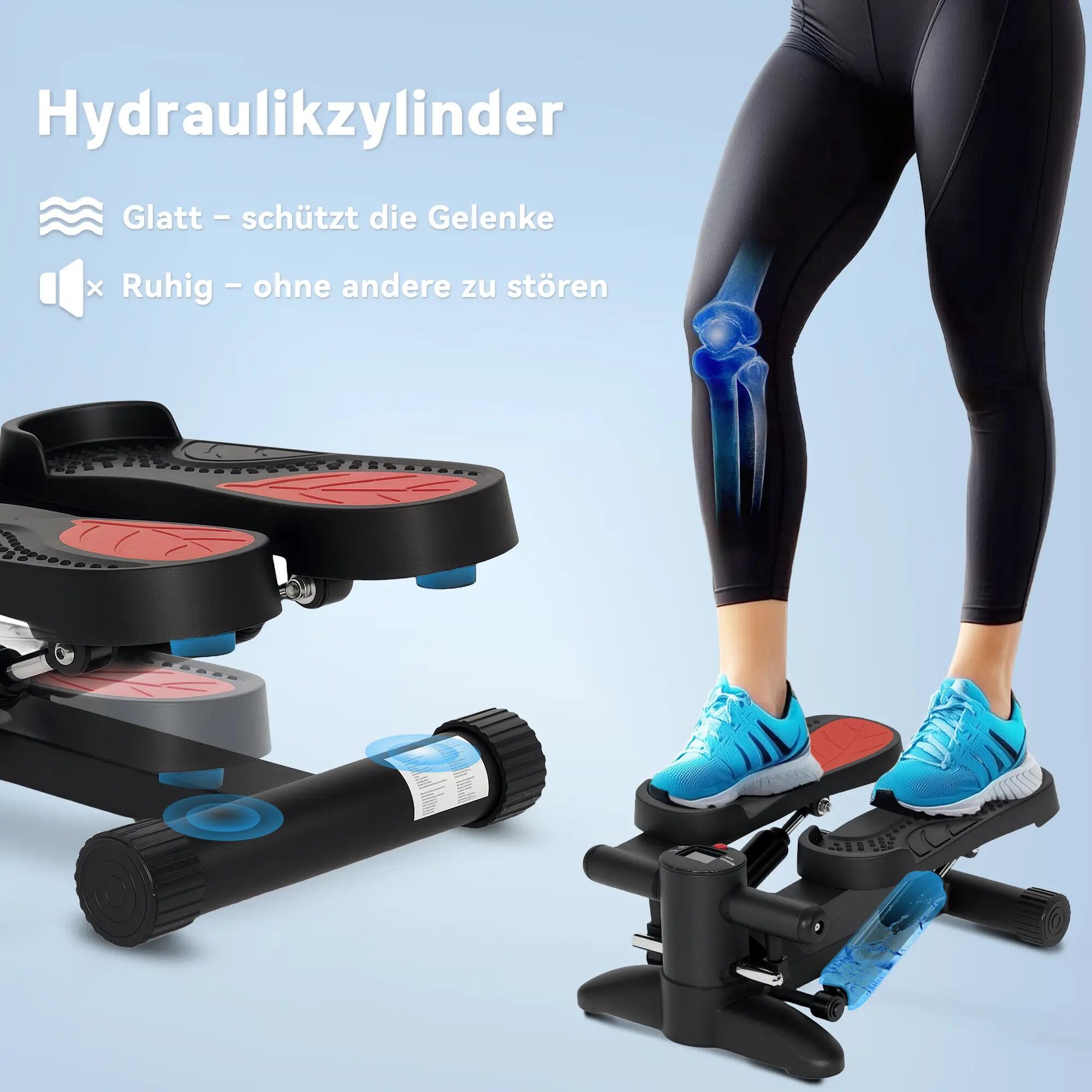Mini stepper, appareil de fitness compact avec écran LCD et pédales antidérapant 7/9
