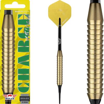 Softtip charge yellow brass softtip dartpijlen