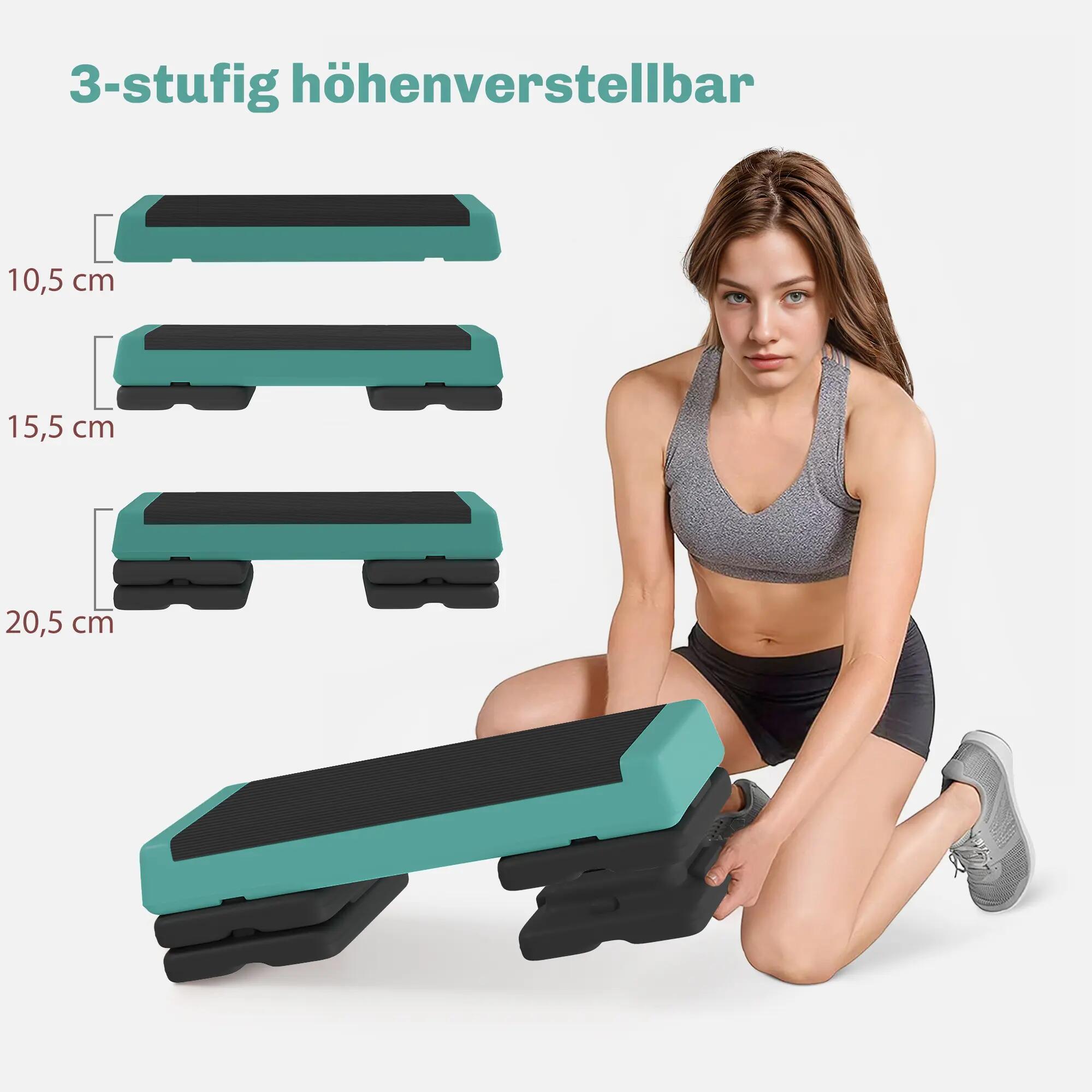 Planche de marche réglable en hauteur, appareil de fitness aérobique à 3 niveaux 6/9