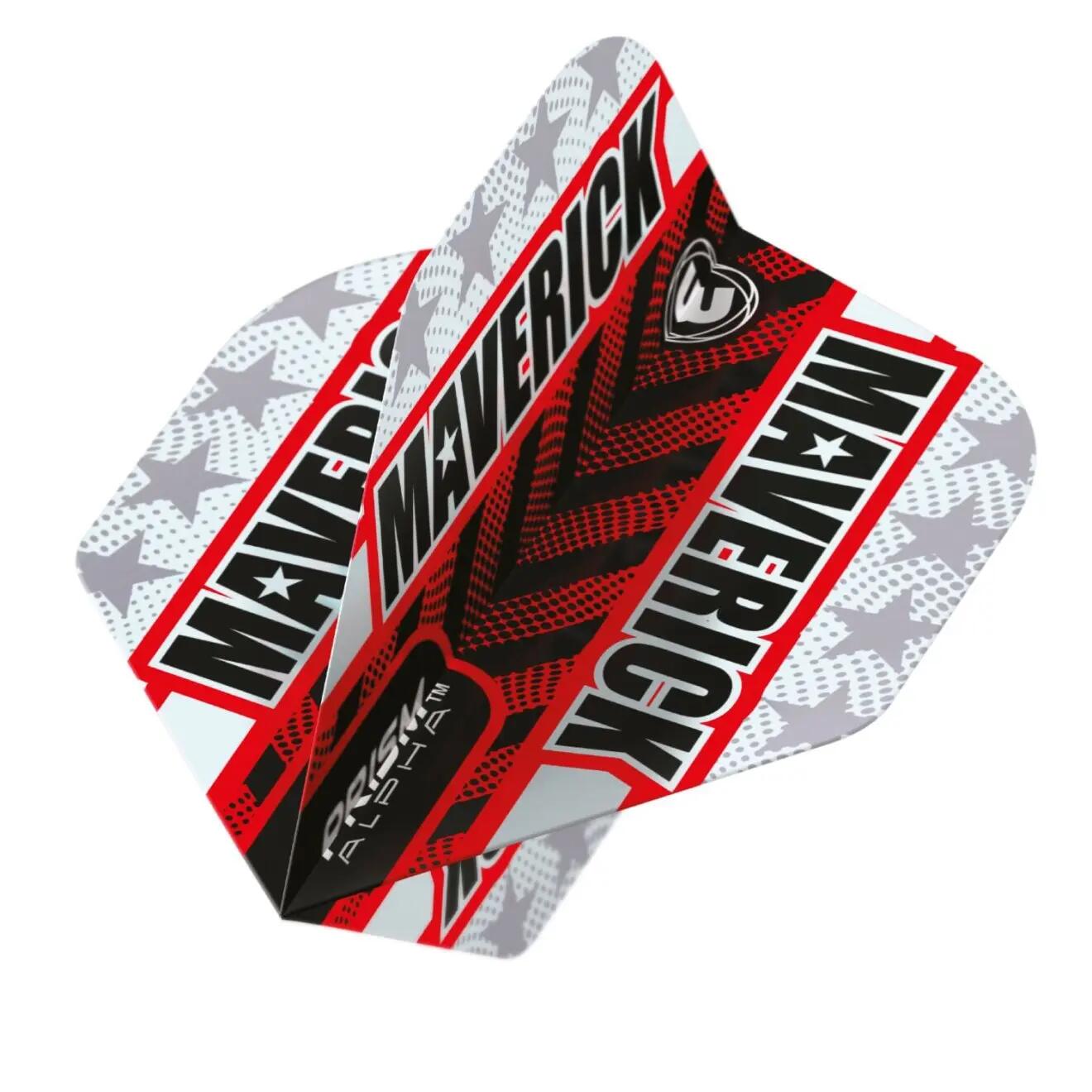 Volets de fléchettes Prism Alpha Maverick - Rouge. 3/3