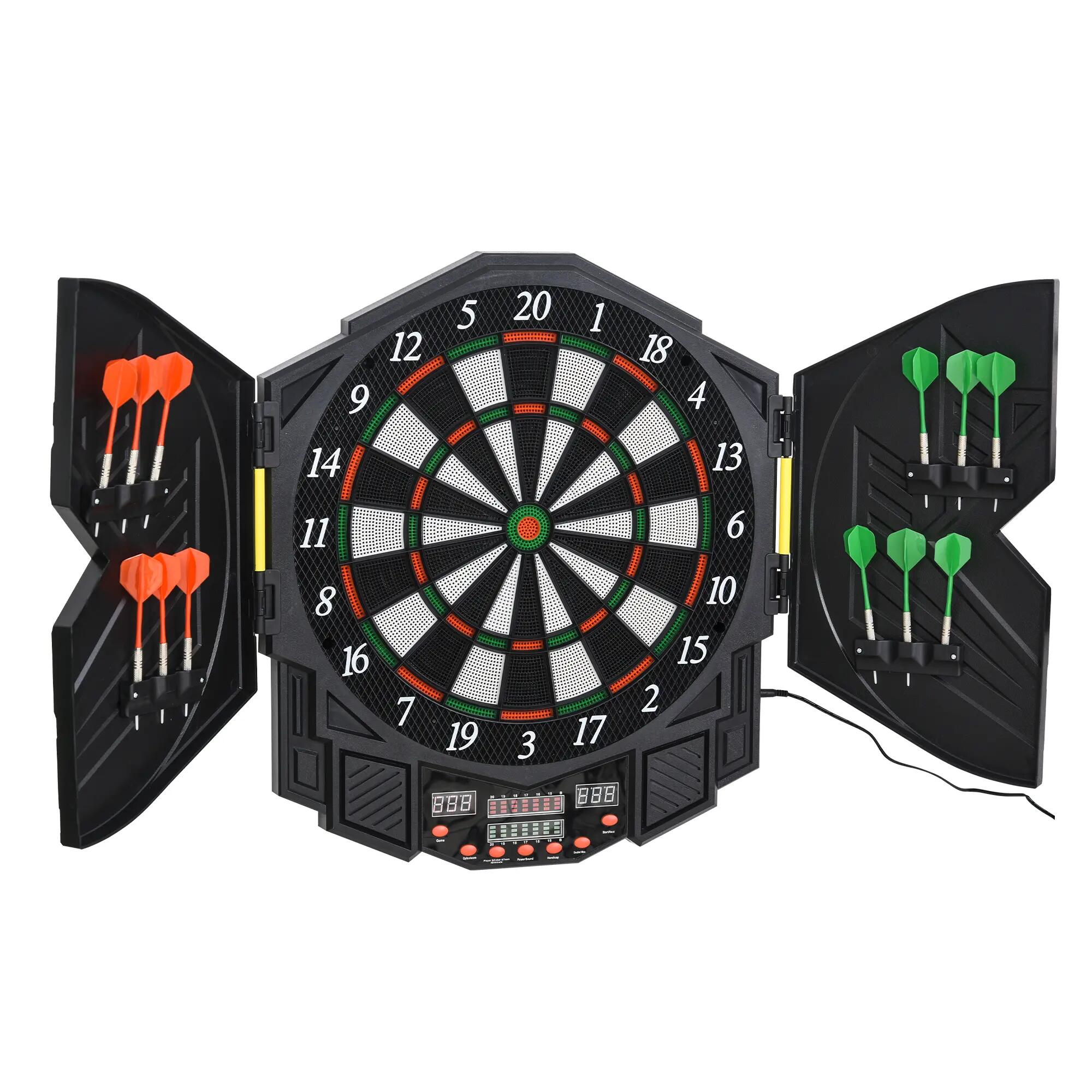 Cible de fléchettes - Darts - Mixte - Électronique 27 jeux, 8 joueurs - Noir 2/6