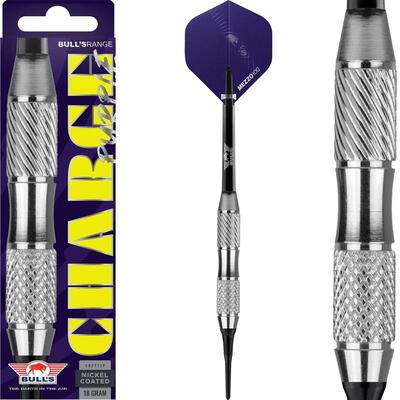 Softtip charge purple nickel coated softtip dartpijlen