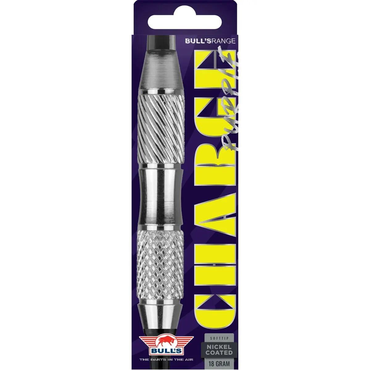 Softtip Charge Purple Nickel Coated Softtip Dartpijlen 4/5