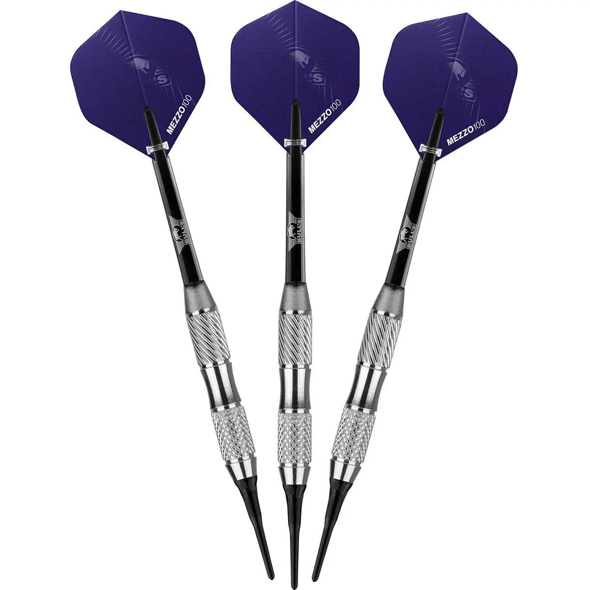 Softtip Charge Purple Nickel Coated Softtip Dartpijlen 3/5