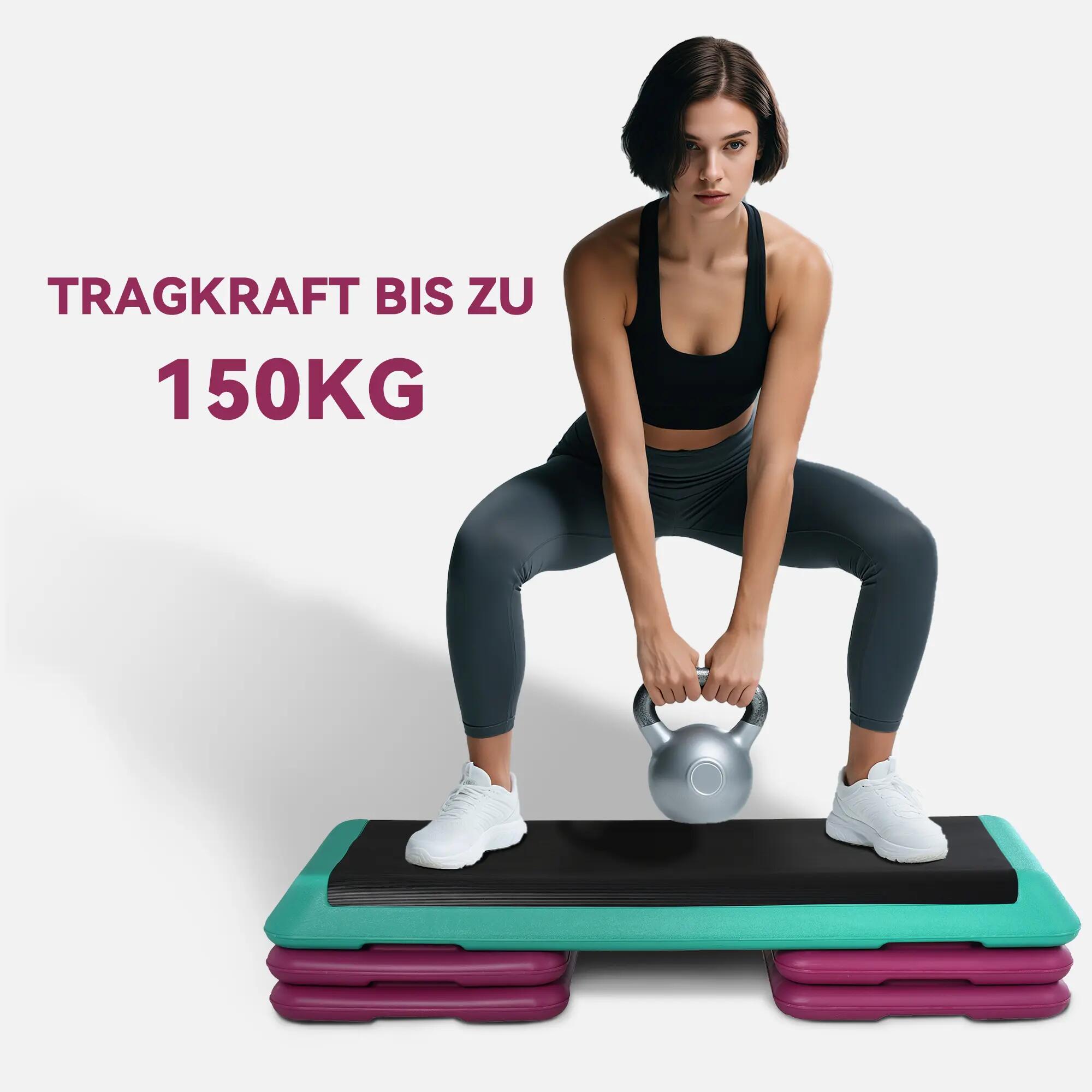 Planche de marche réglable en hauteur, stepper de fitness à 3 niveaux (10/15/20 8/9