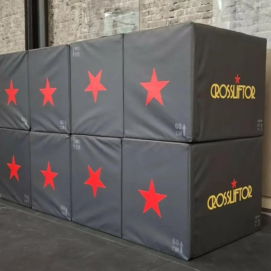 CrossLiftor Box Jump Legno e Schiuma 3 in 1 50/60/75 cm 2/4
