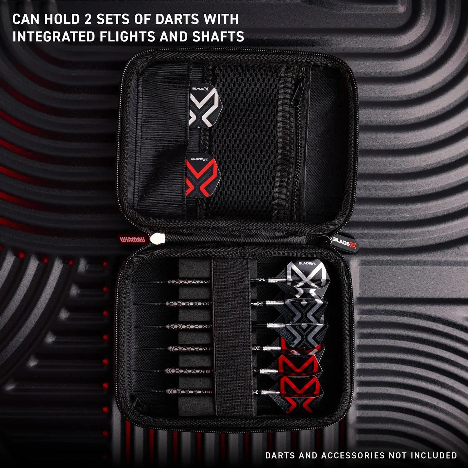 Winmau Étui à fléchettes Blade X Armor G2 Noir/Rouge 6/6