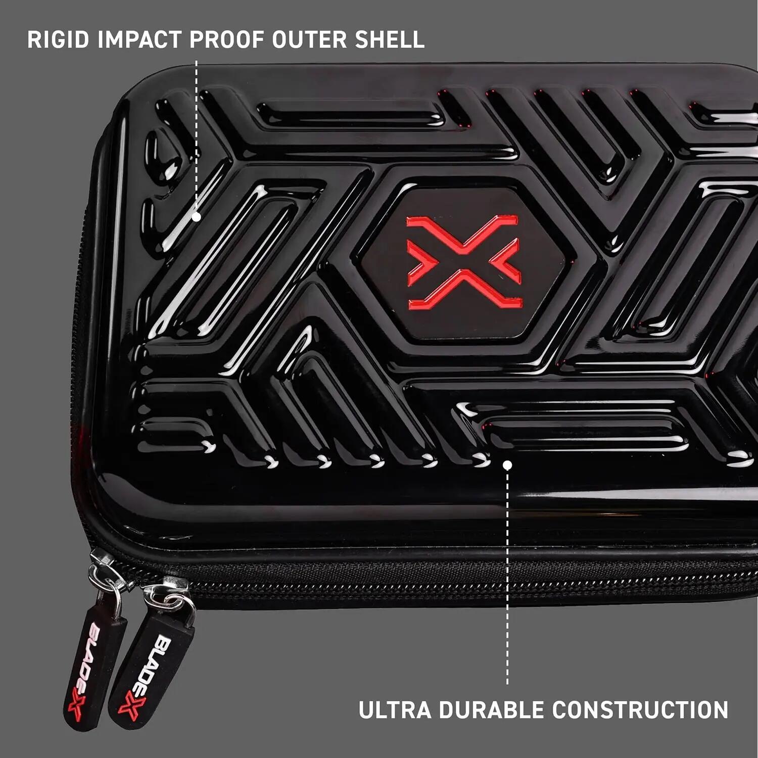 Winmau Étui à fléchettes Blade X Armor G2 Noir/Rouge 5/6